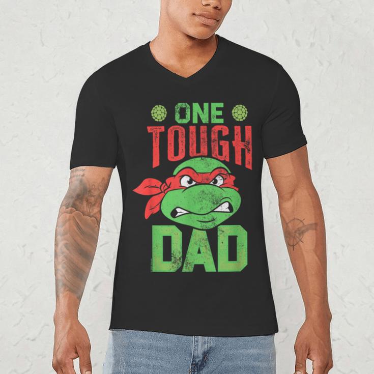 Teenage Mutant Ninja Turtles Father's Day One Tough Dad Men's V-Neck T-Shirt