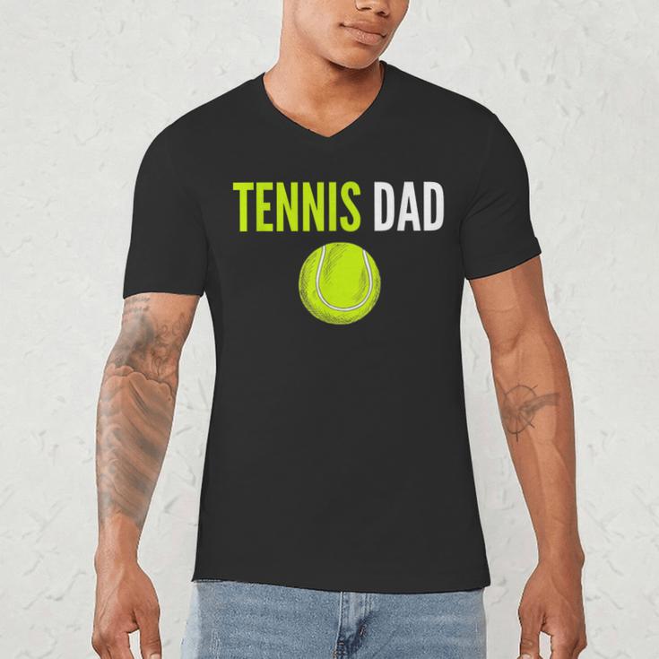 Tennis Dad For Men Tennis Dad Humor Tennis Lover Men's V-Neck T-Shirt
