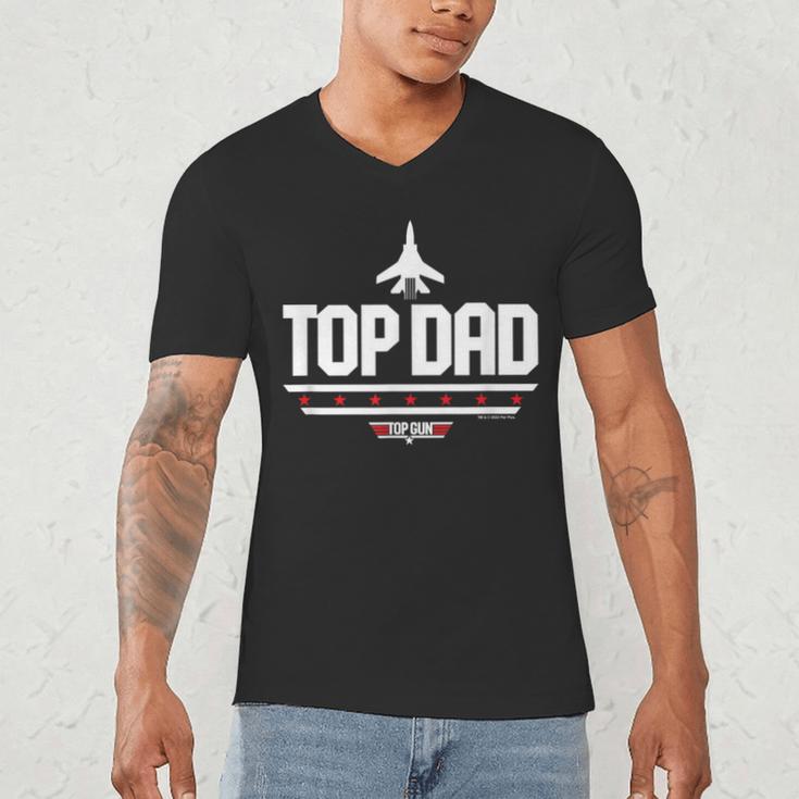Top Gun Father's Day Top Dad Men's V-Neck T-Shirt