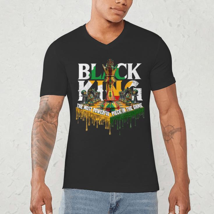 History I Am Black Man King Dad Melanin Men Women Men's V-Neck T-Shirt