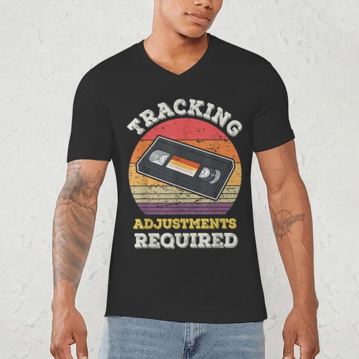 Tracking Adjustments Required Nostalgia VHS Retro Tape Men's V-Neck T-Shirt