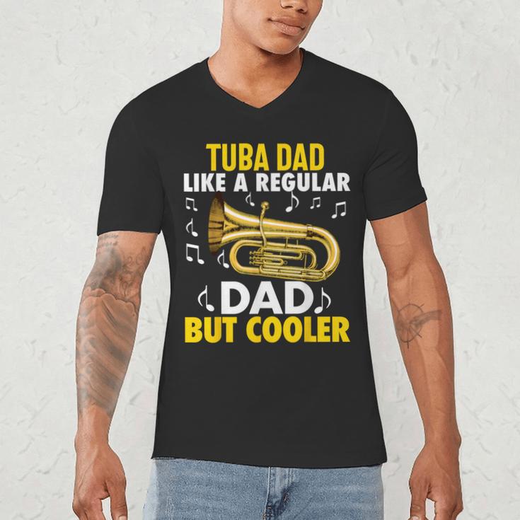 Tuba Player Men Dad Grandpa Marching Band Brass Tubist Men's V-Neck T-Shirt