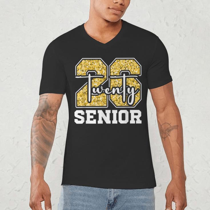Twenty 2026 Class Of 26 Seniors Back To School Graduation Men's V-Neck T-Shirt