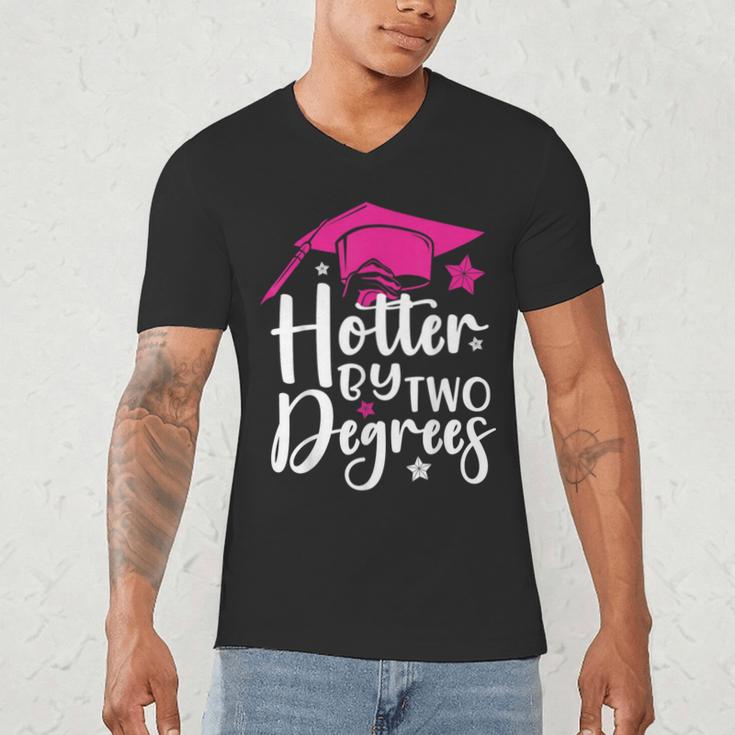 Two Degrees Hotter Graduation 2025 Diploma College Masters Men's V-Neck T-Shirt