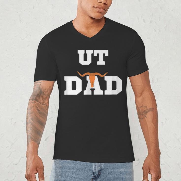 UT Austin Dad Shirt Ut Austin Dad Men's V-Neck T-Shirt