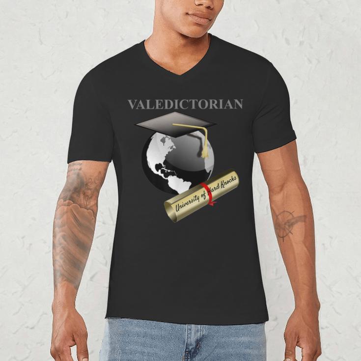 Valedictorian University Of Hard Knocks Graduation Tshirt Men's V-Neck T-Shirt