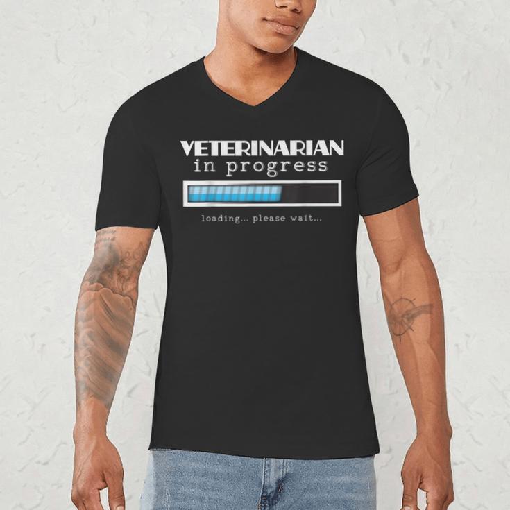 Veterinarian Progress Vet Graduation DVM Men's V-Neck T-Shirt