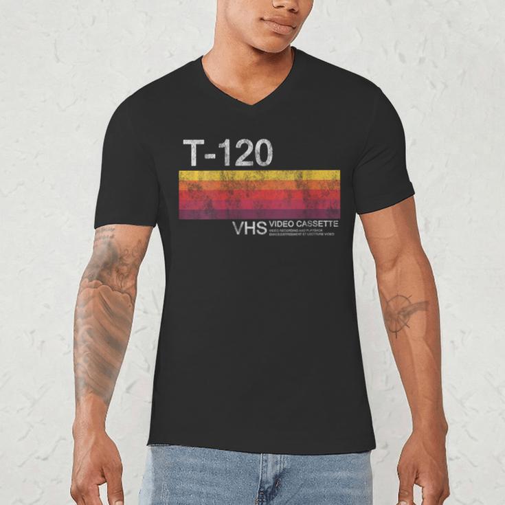 Video Cassette Tape VHS 80s 90s Nostalgia Costume Men's V-Neck T-Shirt Video Cassette Tape VHS 80s 90s Nostalgia Costume Men's V-Neck T-Shirt
