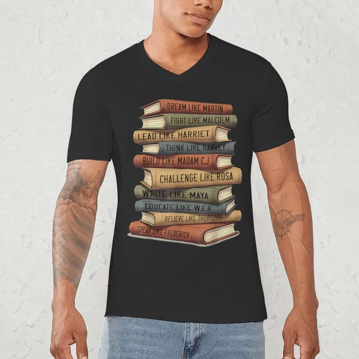 Vintage Books History Retro Book Lover Teacher Men's V-Neck T-Shirt