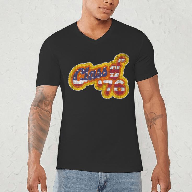 Vintage Class Of 1976 Bicentennial Graduation Year Men's V-Neck T-Shirt