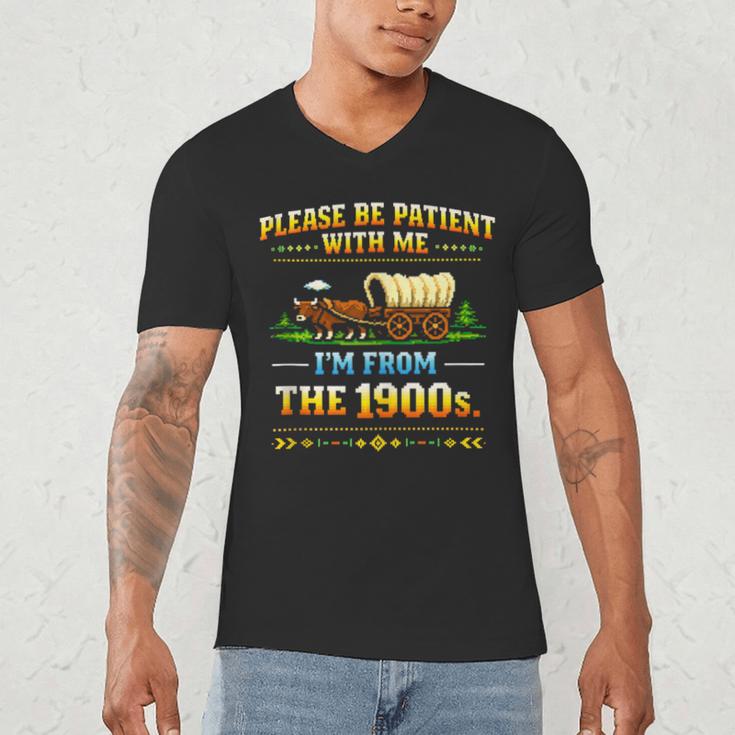 Vintage Please Be Patient With Me I'm From The 1900s Men's V-Neck T-Shirt