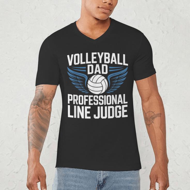 Volleyball Dad Professional Line Judge Volleyball Father Men's V-Neck T-Shirt