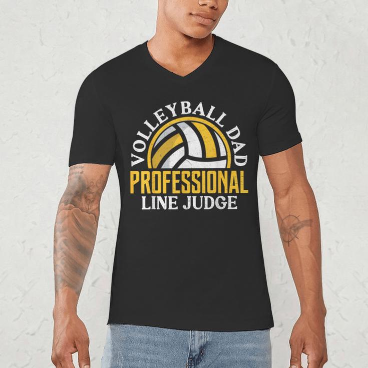 Volleyball Dad Professional Line Judge Volleyball Dad Men's V-Neck T-Shirt