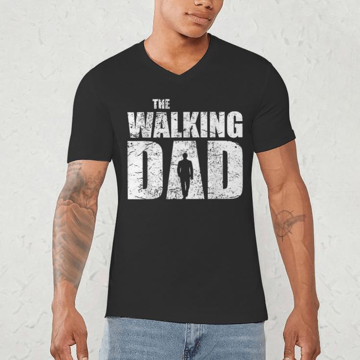 The Walking Dad Father Man Dead Retro Vintage Men Fun Men's V-Neck T-Shirt