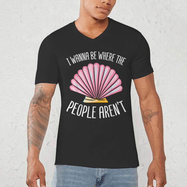 I Wanna Be Where The People Aren't Introverted Introvert Men's V-Neck T-Shirt I Wanna Be Where The People Aren't Introverted Introvert Men's V-Neck T-Shirt