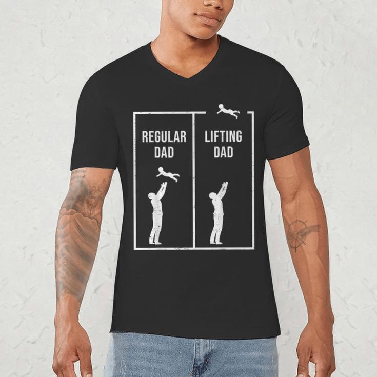 Weightlifting Workout Fitness Father Gym I Lifting Dad Men's V-Neck T-Shirt