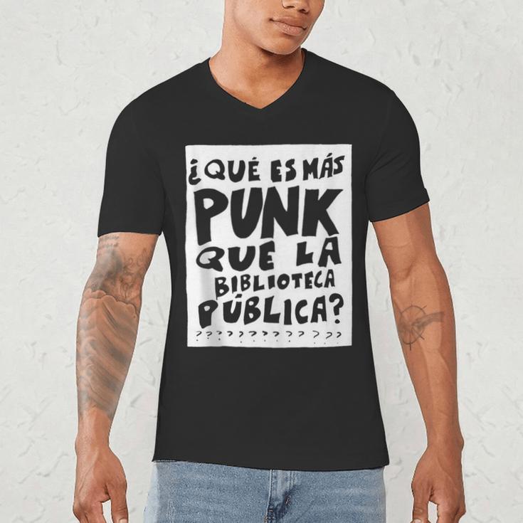What's More Punk Than The Public Library Book Lover Men's V-Neck T-Shirt