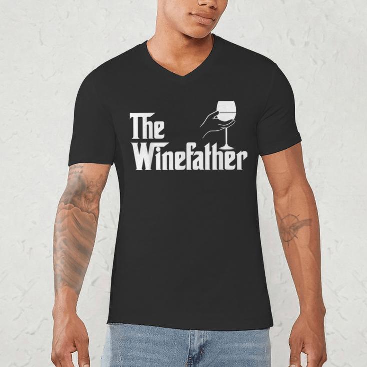 Winefather Wine Dad Dad Red Wine Wine Men's V-Neck T-Shirt