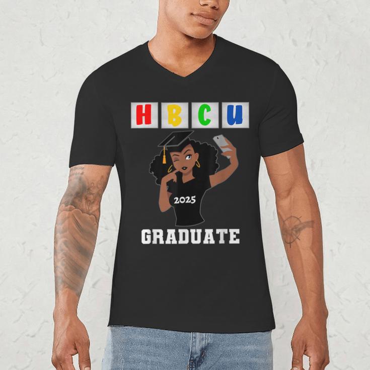 Women HBCU Grad 2025 College Graduation Apparel Men's V-Neck T-Shirt
