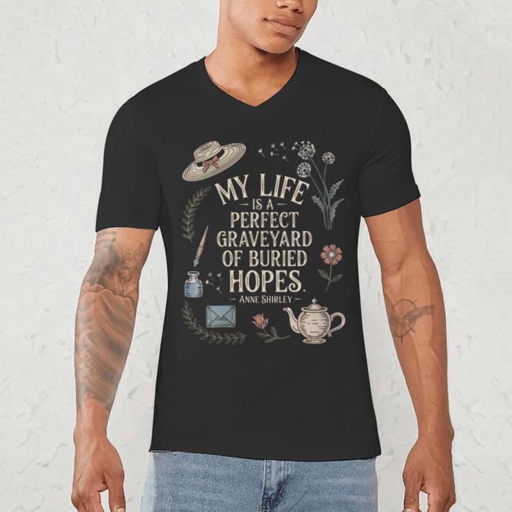 Women's Dramatic Book Lover Quote Men's V-Neck T-Shirt