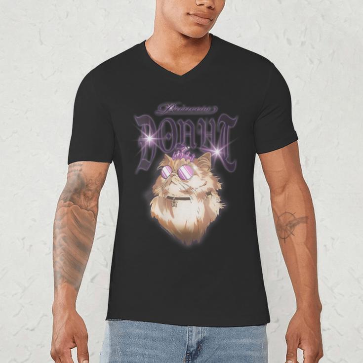 Women's Dungeon Crawler Carl Airbrushed Princess Donut Series Book Men's V-Neck T-Shirt Women's Dungeon Crawler Carl Airbrushed Princess Donut Series Book Men's V-Neck T-Shirt