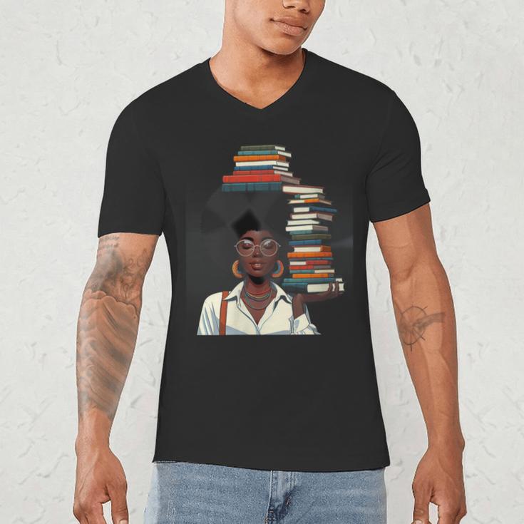Women's Education Is Freedom Teacher Books Black History Month Men's V-Neck T-Shirt Women's Education Is Freedom Teacher Books Black History Month Men's V-Neck T-Shirt