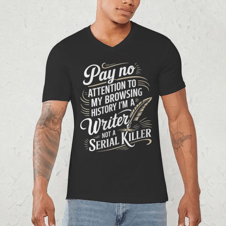 Women's I'm A Book Writer Author Book Writing Novelist Men's V-Neck T-Shirt