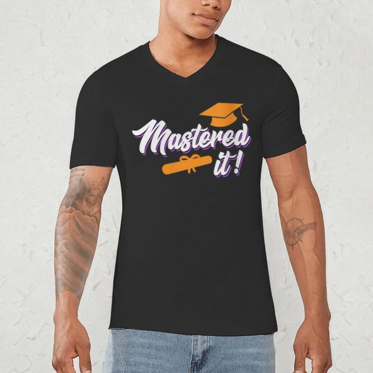 Women's Master Graduation 2026 Mastered It Master's Degree Men's V-Neck T-Shirt