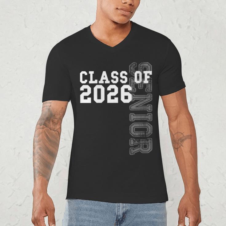 Women's Senior Class Of 2026 Graduation Year High School & College Men's V-Neck T-Shirt