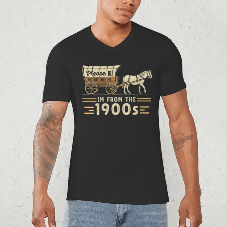 Women's Vintage Please Be Patient With Me I'm From The 1900s Men's V-Neck T-Shirt