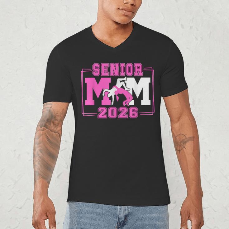 Wrestling Senior Mom Wrestling Senior 2026 Graduation Men's V-Neck T-Shirt