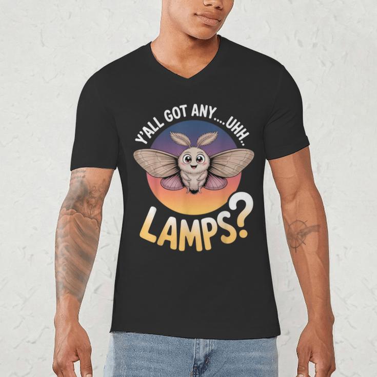 Y'All Got AnyUhhLamps Introvert Humor Casual Men's V-Neck T-Shirt Y'All Got AnyUhhLamps Introvert Humor Casual Men's V-Neck T-Shirt