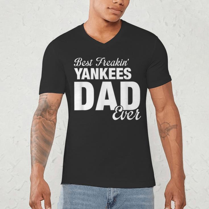 Yankees North Best Freakin' Dad Ever HS Men's V-Neck T-Shirt