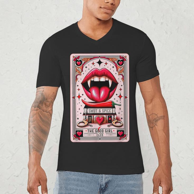 Yes Sir The Good-Girl The Good-Girl Tarot Card Smut Book Men's V-Neck T-Shirt