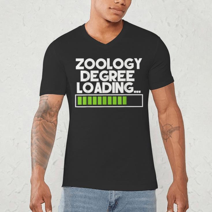Zoology Degree Loading Zoologist Graduation Student Tee Men's V-Neck T-Shirt