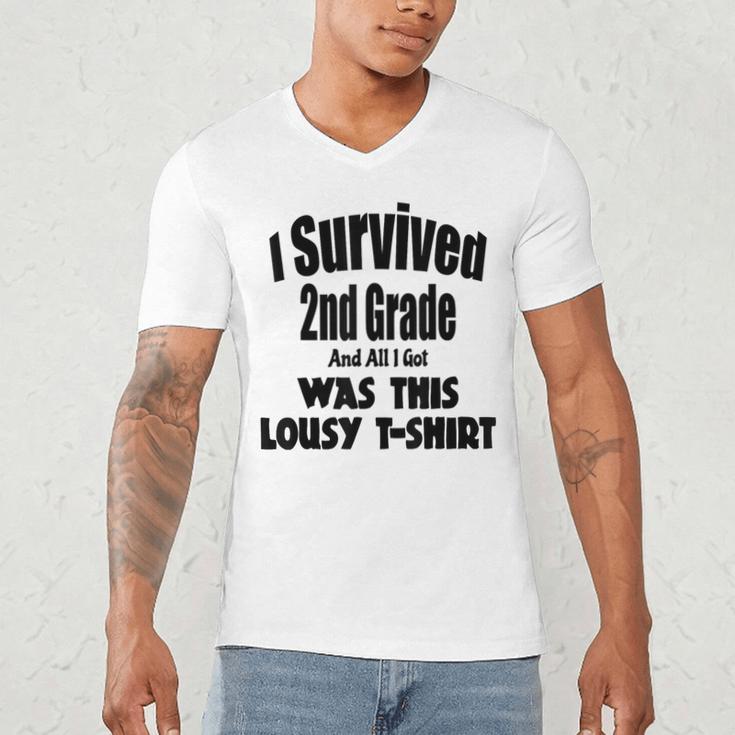 2nd Grade Graduation Boy Girl Graduate Education Men's V-Neck T-Shirt