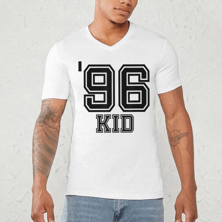 '96 Kid Perfect Vintage Retro Nostalgia Gear For Year 1996 Men's V-Neck T-Shirt '96 Kid Perfect Vintage Retro Nostalgia Gear For Year 1996 Men's V-Neck T-Shirt