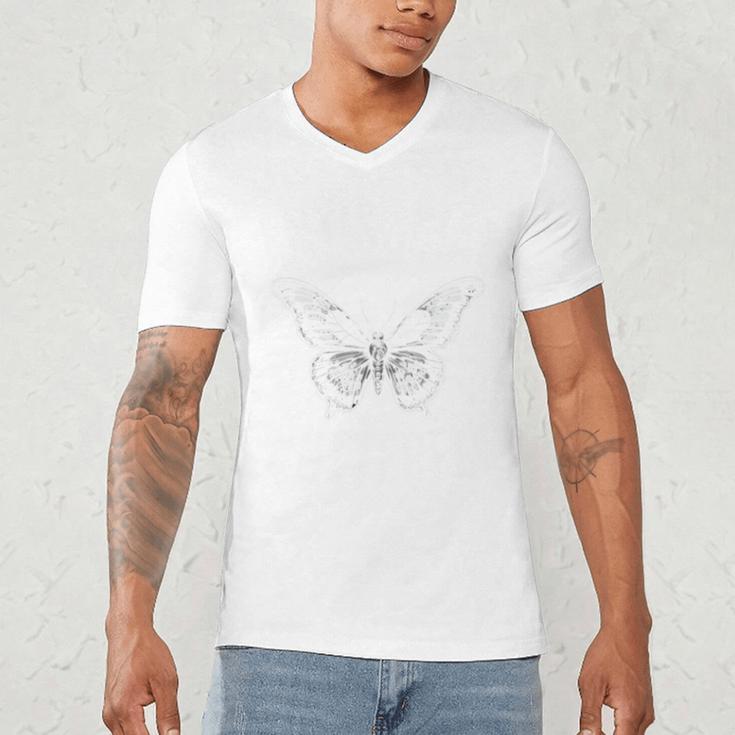 Antisocial Butterfly Introverts Homebodies Men's V-Neck T-Shirt