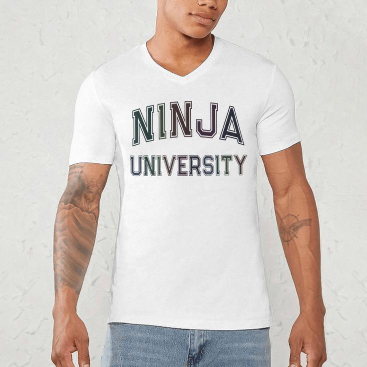 Antisocial NINJA UNIVERSITY Introvert Sarcastic Men's V-Neck T-Shirt Antisocial NINJA UNIVERSITY Introvert Sarcastic Men's V-Neck T-Shirt