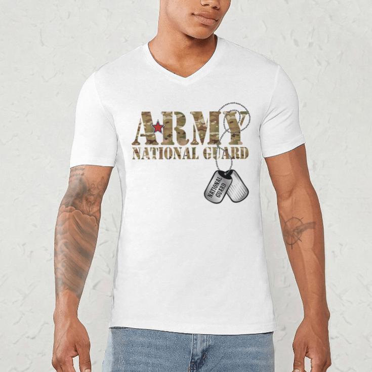 Army National Guard Mom Army National Guard Graduation Mom Men's V-Neck T-Shirt