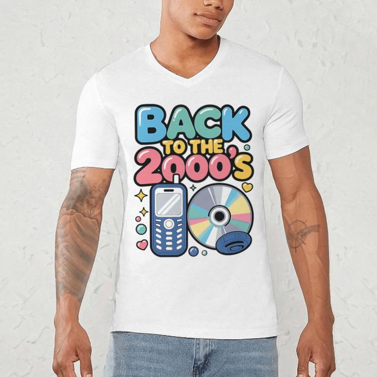 Back To The 2000s Retro Nostalgia Premium Tri-Blend Men's V-Neck T-Shirt