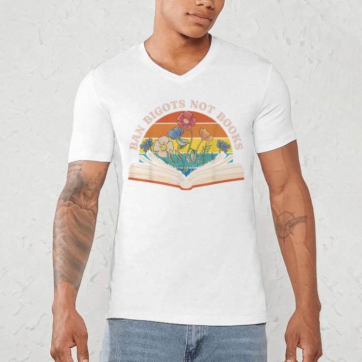 Ban Bigots Not Books Men's V-Neck T-Shirt