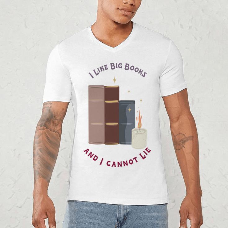 I Like Big Books Bookworm Tee Men's V-Neck T-Shirt