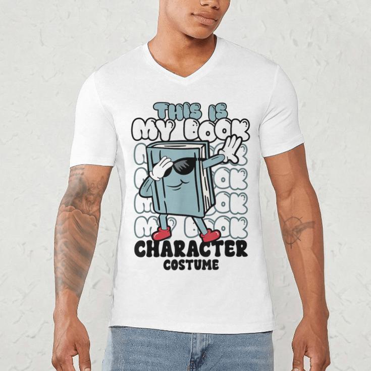 This Is My Book Character Costume Reading Book Lover Men's V-Neck T-Shirt