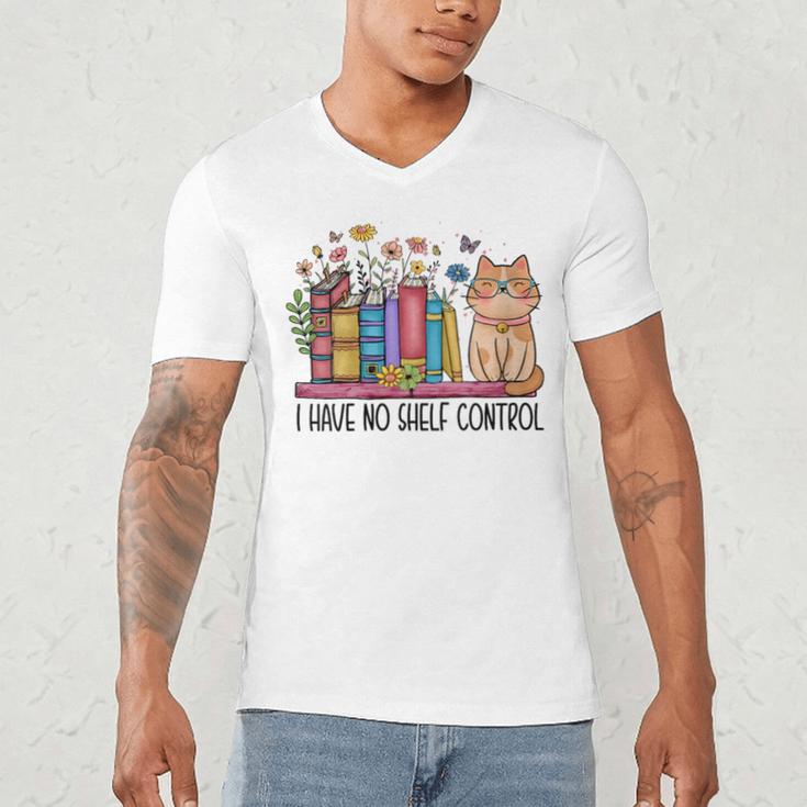 Book Lovers I Have No Shelf Control Men's V-Neck T-Shirt