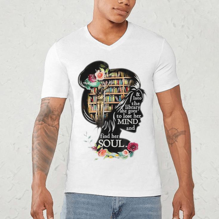 Book Reading Bookworm Book Lover Women Kids Girls Men's V-Neck T-Shirt