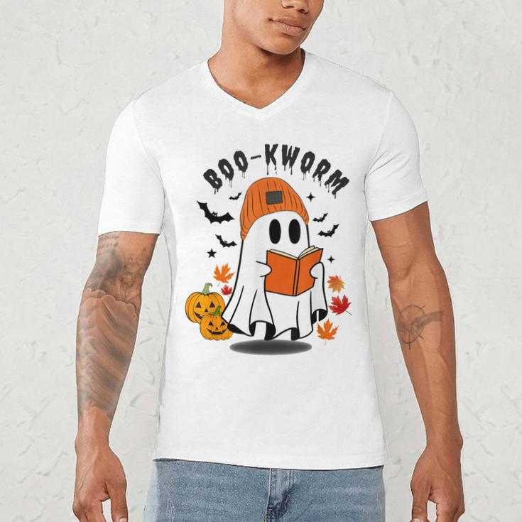Book Worm Halloween Costume For Book Lovers Men's V-Neck T-Shirt