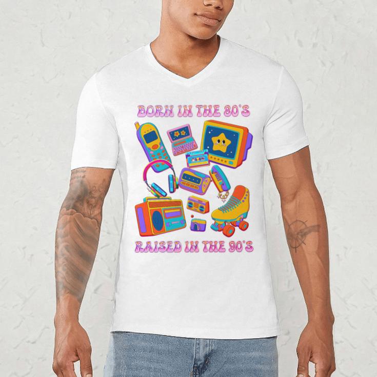 Born In The 80s Raised In The 90s Nostalgia Retro Memories Premium Tri-Blend Men's V-Neck T-Shirt Born In The 80s Raised In The 90s Nostalgia Retro Memories Premium Tri-Blend Men's V-Neck T-Shirt