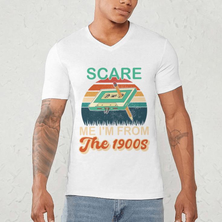 You Can't Scare Me I'm From The 1900s Retro Vintage Premium Tri-Blend Men's V-Neck T-Shirt