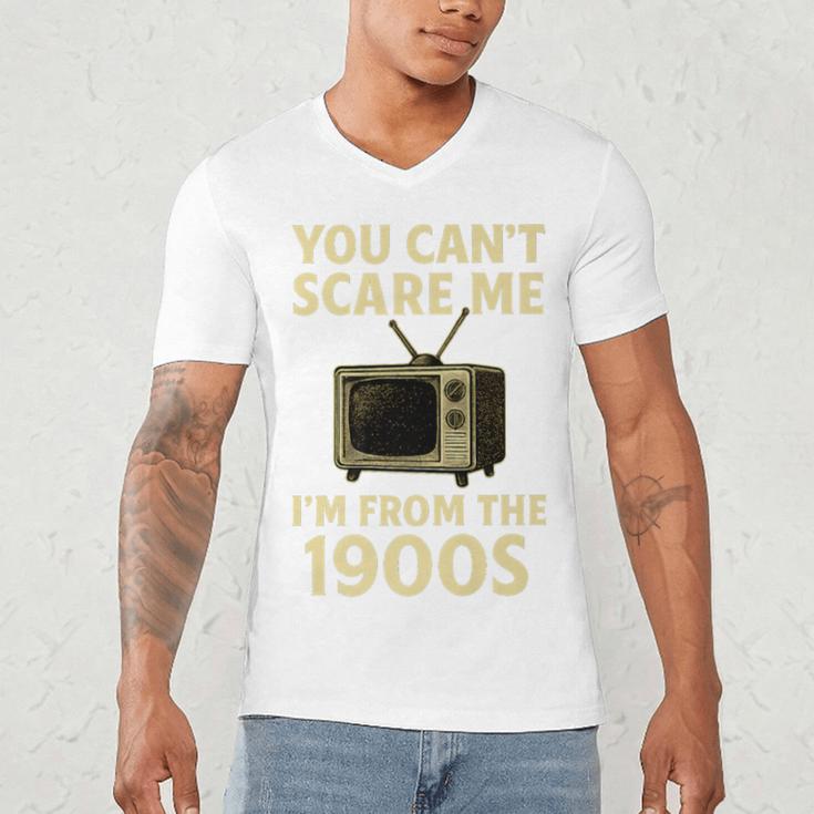 You Can't Scare Me I'm From The 1900s Television Retro Premium Men's V-Neck T-Shirt